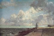 John Constable Hanwich Lightouse oil